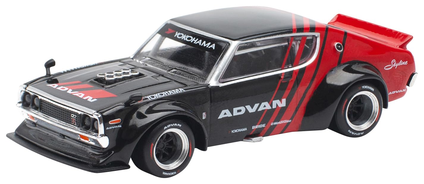 

POP RACE SKYLINE ДРИФТ ЛИВРЕЯ ADVAN Готовое изделие PR640199 1/64 GT-R (КЕНМЕРИ) -