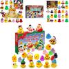 Lustiger 24 Tage Weihnachts-Countdown-Kalender Blind Box Vinyl Enten Spielzeug Set für Weihnachtsfeiern und Sammler