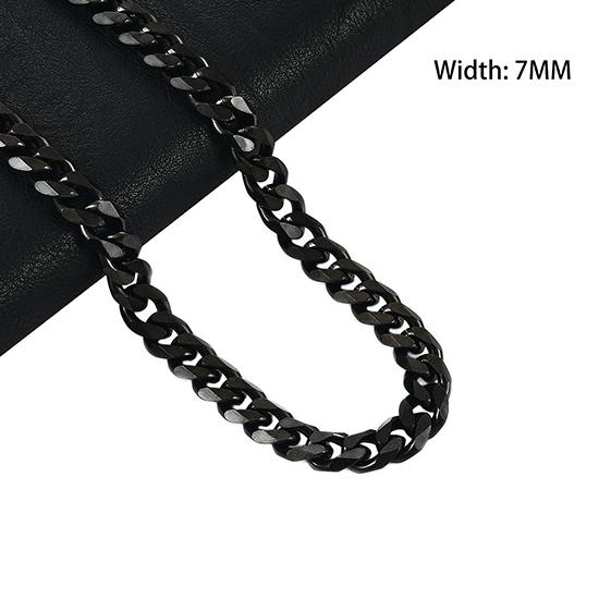 Klobige Edelstahlkette für Herren Gliederkette Panzerkette Miami Cuban Kette Damen Choker Punk Rock Junge Metall Hals Schmuck Accessoire Geschenk