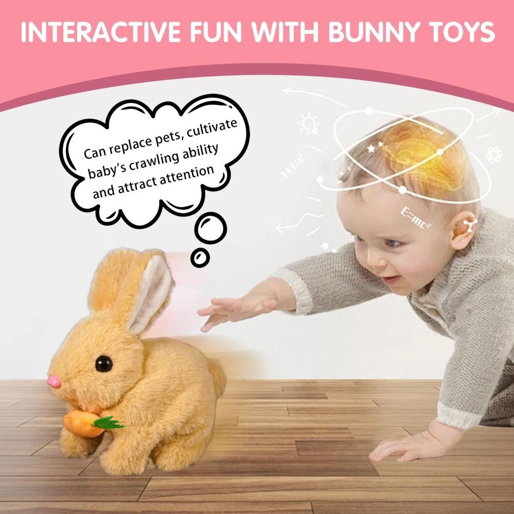 Easter Rabbit My Realistic Bunny Toy Lifelike Vitality Bliss Bunny Cute Plush Bunny Doll  Children