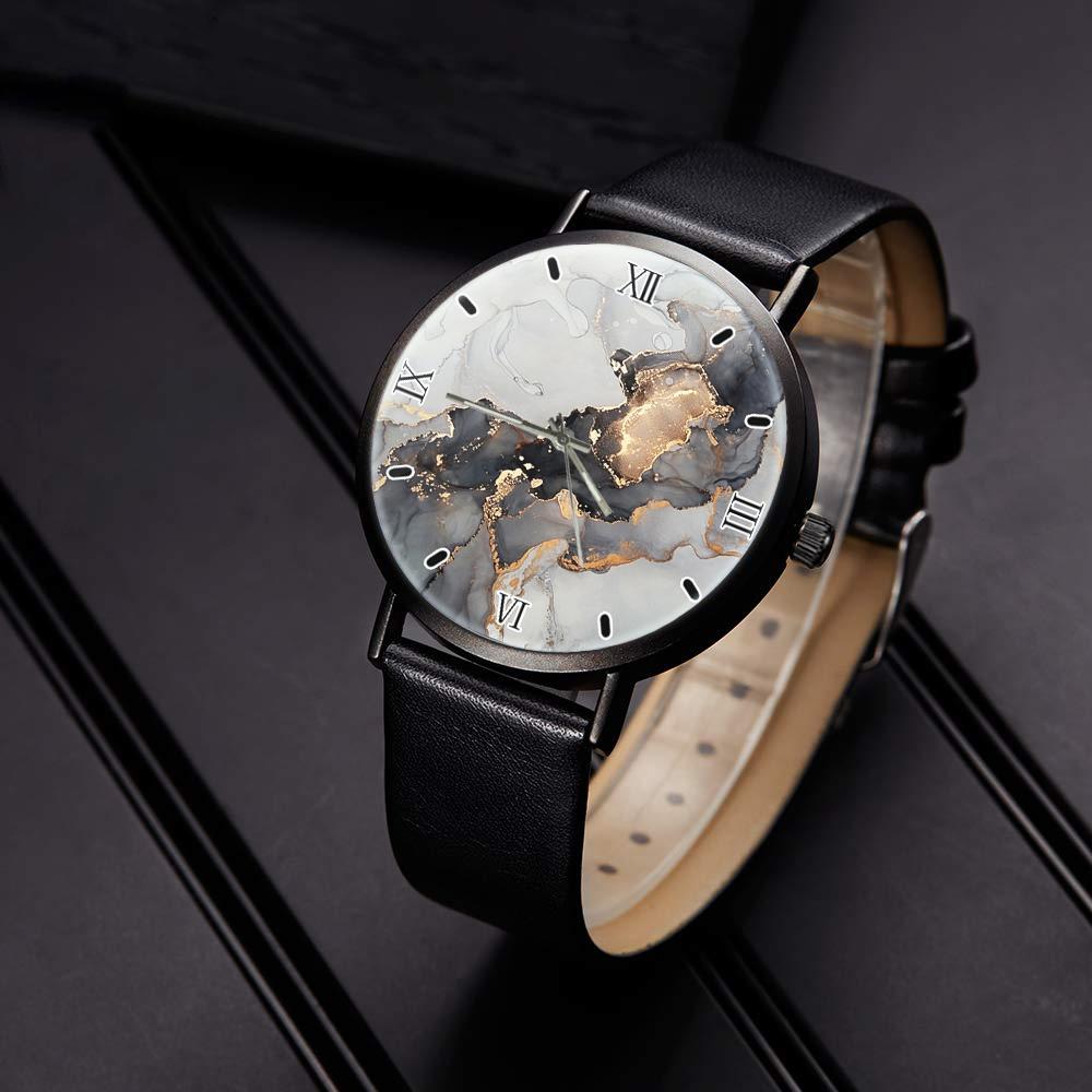 

Индивидуальные минималистичные модные кварцевые часы с кожаным ремешком, элегантные ультратонкие часы с деловым дизайном Fa