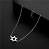 Mens Star of David Bracelet Titanium Steel Jewish Symbols Bracelet Men's Religious Amulets Jewelry Gifts