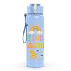 1PC One Lucky Teacher Rainbow Clover 750ml Color Plastic Sports Water Bottle Leakproof Flip Straw Lid Suitable for Sports Office Home Use