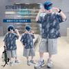 Boys' Short Sleeved Set Summer Thin Edition 2026 New Children's Clothing Rascal and Handsome Sportswear Middle Aged Boys' Summer Clothing