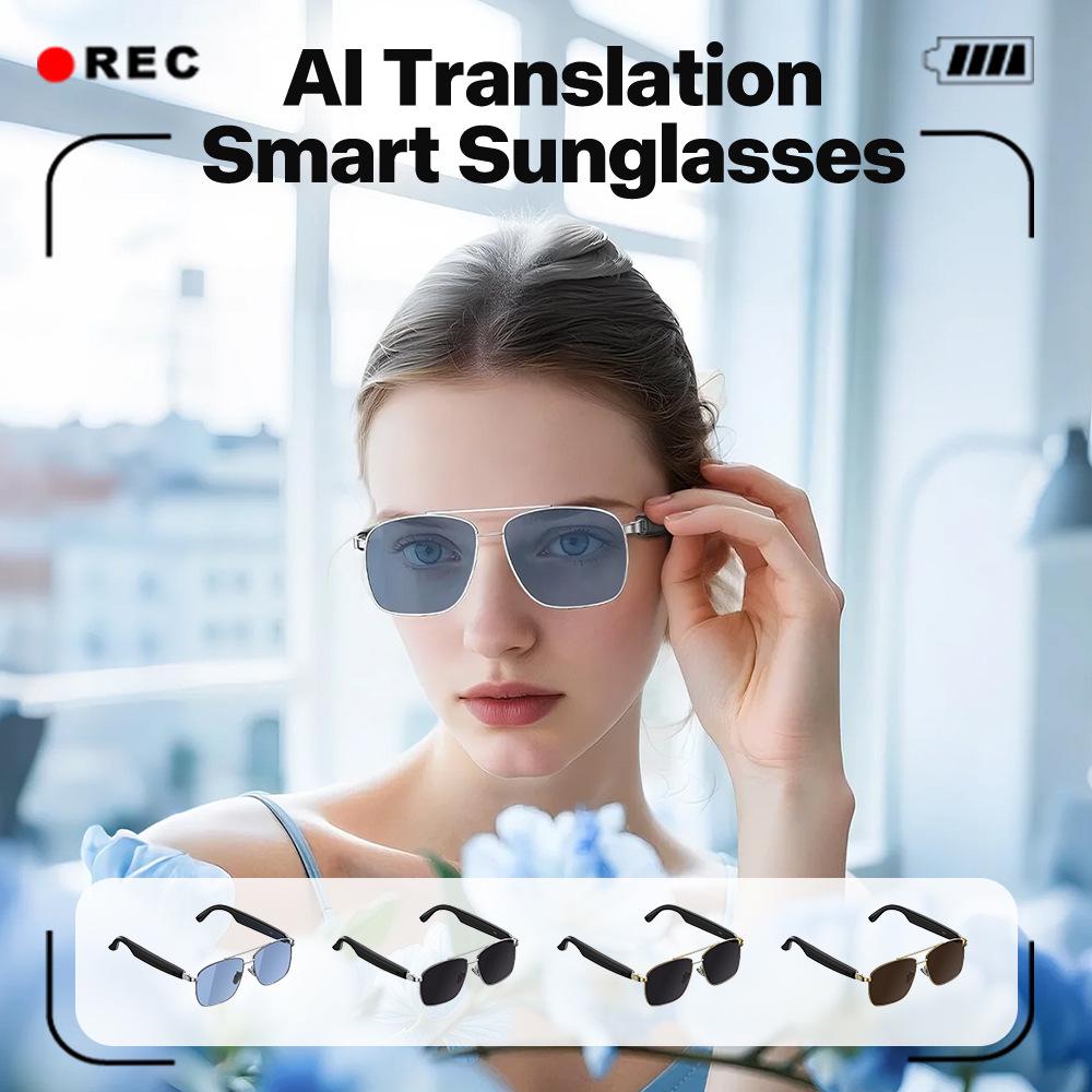 AI-Enhanced UV Protection Bluetooth Audio Sunglasses