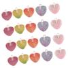 20Pieces Vibrant Bear Heart Star Charm Set Unique Resin Cartoon Pendants for Crafting Custom Necklaces and Bracelets