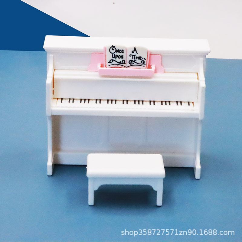 Doll House Accessories Mini Furniture Small Piano Musical Instrument Model Ornament Toy Girl Healing Children'S Small Gifts
