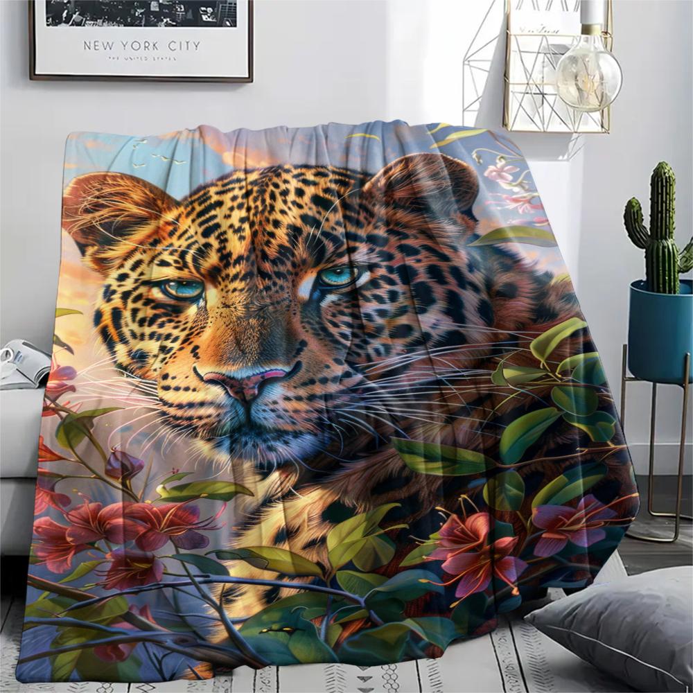 1 Pezzo Coperta in Flanella con Stampa Cartone Animato, Alta Qualità Confortevole per Tutte le Stagioni, Decorazione per la Casa, Calore e Comfort, Perfetta per Regalo di Natale Compleanno