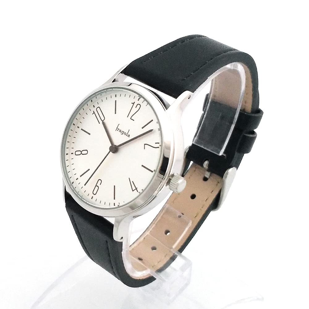 Fragola Sweatproof 10 ATM Water Black [Follow] Women's Watch, Strap, Resistant, H01121S-1, SV/BK,