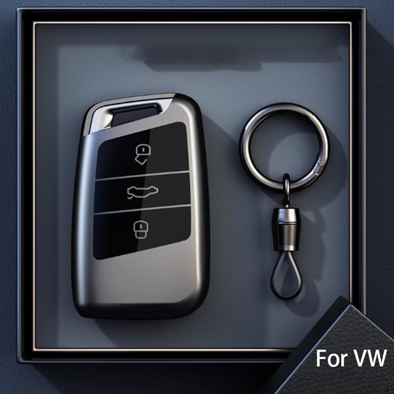 Titanium Gray for VW Volkswagen Magotan Passat B8 Skoda Superb Kodiaq A7 Remote Car Key Case Cover Holder Keychain Accessories