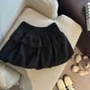 High-Waisted Fluffy Velvet Cake Skirt - Autumn/Winter Women's Fashion