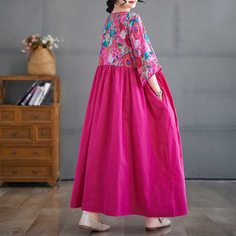 Summer V-neck Dress Long Dress
