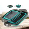 Foldable Silicone Colander Fruit Vegetable Washing Basket Strainer Kitchen Tool