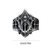 Classical Gothic Jewelry Ring Vintage Inspired Craftsmanship Premium Zinc Alloy Material Multiple Size Options For Daily Occasions