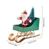 Retro Metal Sleigh Hanging Ornament Christmas Tree Decoration For Mantel Window Door Entryway Display Car Interiors