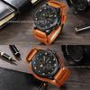 CURREN 8225 Men's Waterproof Quartz Leather Watch with Calendar Function