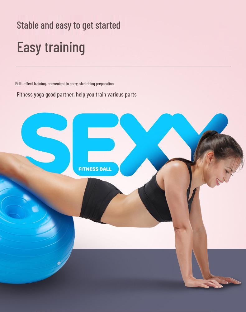 Stability Slimming Yoga Ball: Thickened PVC Explosion-Proof Inflatable Fitness Ball