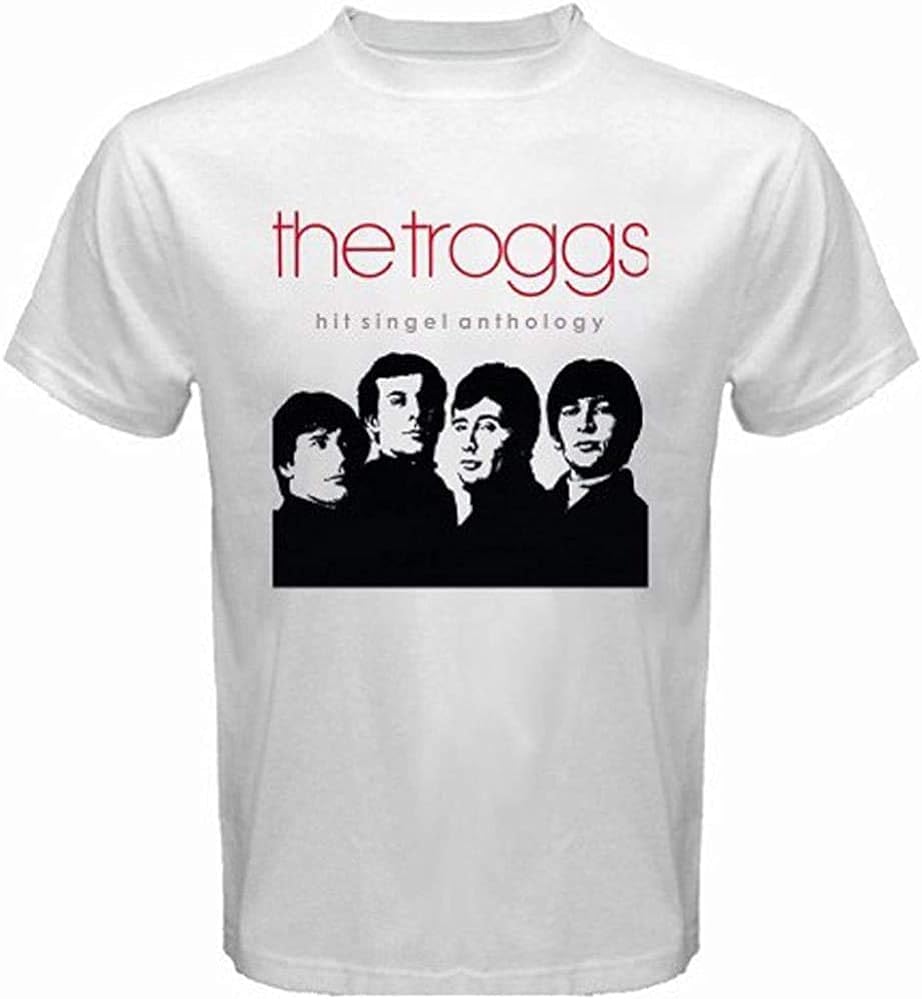 The Troggs Hit Sinl Antholo Album Logo Men s T-Shirt XS белый