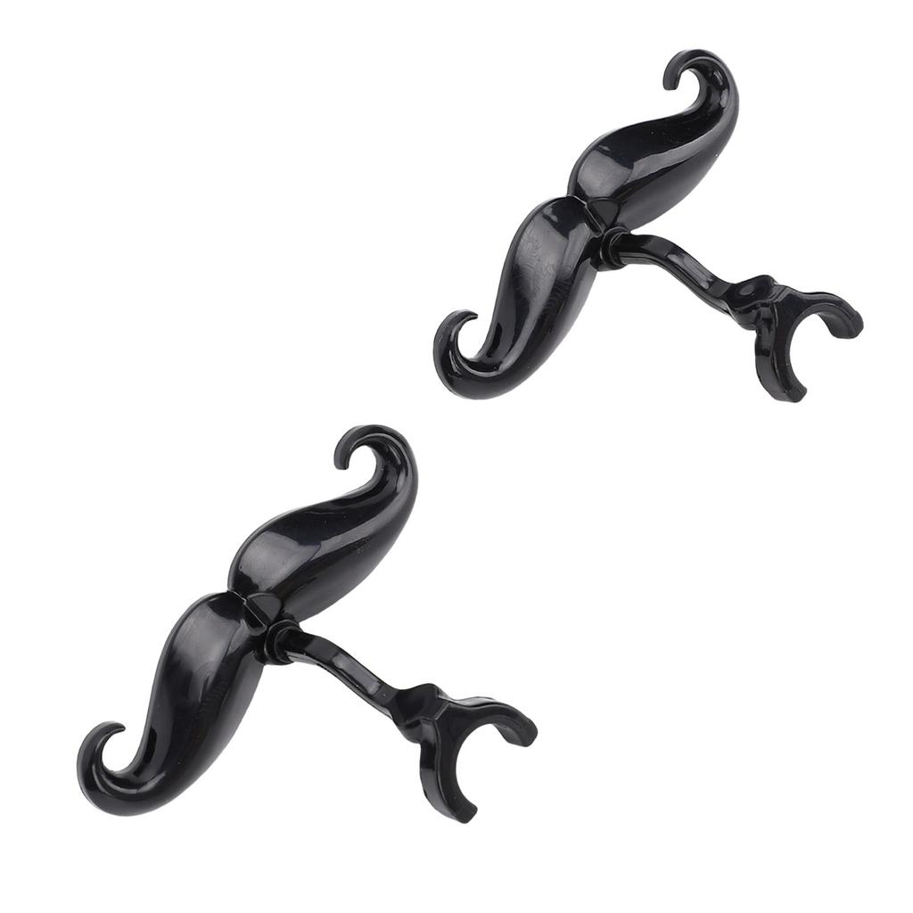 2 Pcs Trombone Clamp On Mustache Funny Plastic Euphonium Mouthpiece Mustache for Band Practices