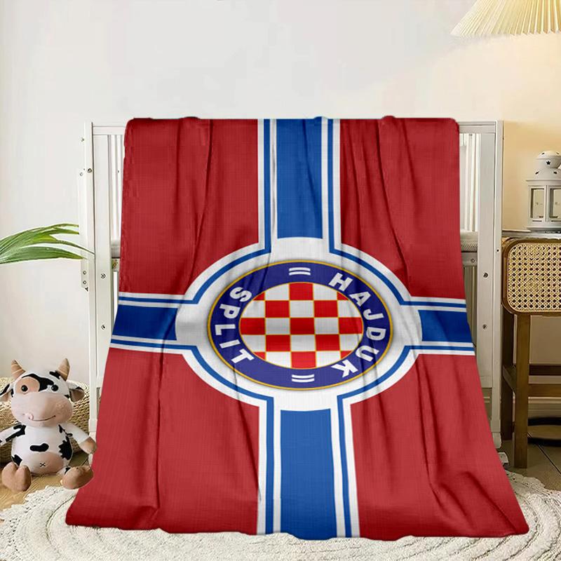 HNK Hajduk Split Coperta Portatile/Coperta Morbida Coperta da Letto Adatta per Viaggi Campeggio Soggiorni Uffici Divani Regali per Fan
