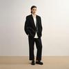 LESS 2025 Autumn H-Line Stand Collar Wool Blazer