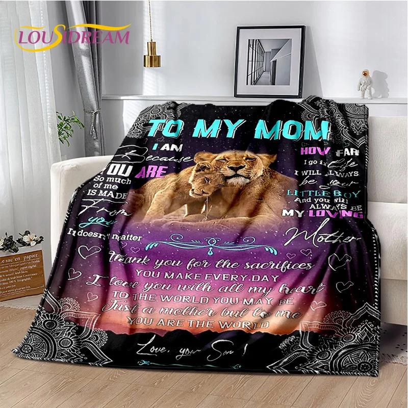 Presente Agradecimento Para Minha Mãe Pai Esposa Marido Carta Presente Cobertor, Cobertor Macio para Casa Quarto Cama Piquenique Escritório Capa de Sofá