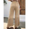 New Women's Casual Wide Leg Pants Comfortable Straight Cut Long Trousers Thin Sle Autumn Collection