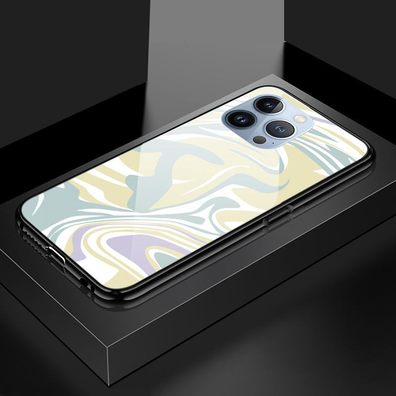 Tempered Glass Phone Case For OPPO Reno13 Reno14 Realme 11 12Pro 14 GTNeo6 C21Y C53 C75 OnePlus Nord2 NordCE3Lite Soft Edge Shockproof Smooth Shell