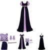 Vintage-inspired Bridgeton Long Dress Set For Stage Performances