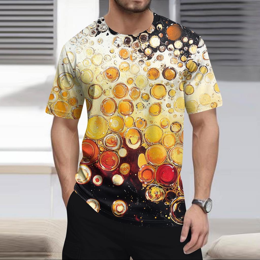 Men'S Fashionable T-Shirt, Street Casual Short Sleeved Clothing