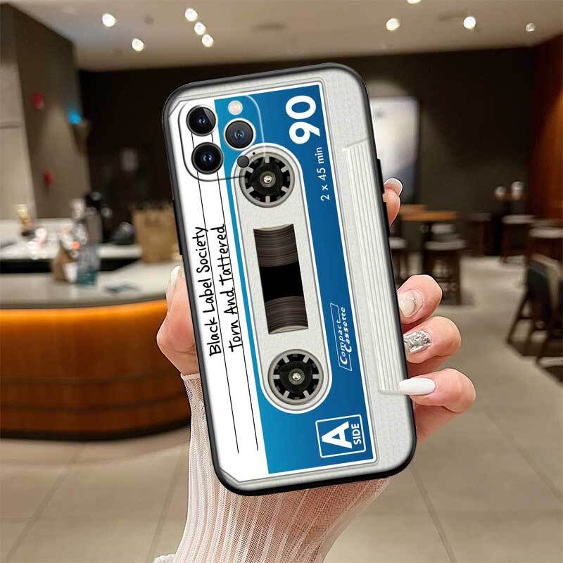 Cassette Vintage Tape Phone Case for Redmi Note 12 12S 12C 13 13C 13R 14 14S 14R 14C 11A 13X A3 A3X A4 A5 Pro Max Plus