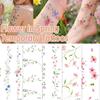 Realistic Rose Stickers Tattoo Stickers Disposable Elf Fairy Makeup Stickers  Body Art