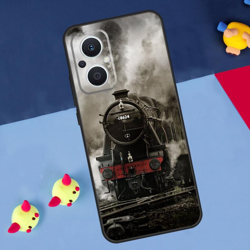 Classic Steam Train Railway For OPPO Reno 14 13 12 11 10 Pro 11F 12F 13F 14F 7 8 Lite 8T OPPO Find X9 X5 X6 X8 Pro Case
