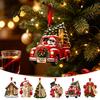 Dekorative Geschenkverpackung Weihnachts-Geldhalter Baumschmuck Acryl-Gelddekoration mit Roten Notenband Überraschung Feiertag