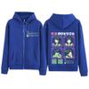 Anime The Apothecary Diaries Print Zip Up Hoodie Men Women Aesthetic Trend Sweatshirts Winter Casual Oversized Zipper Jacket Top