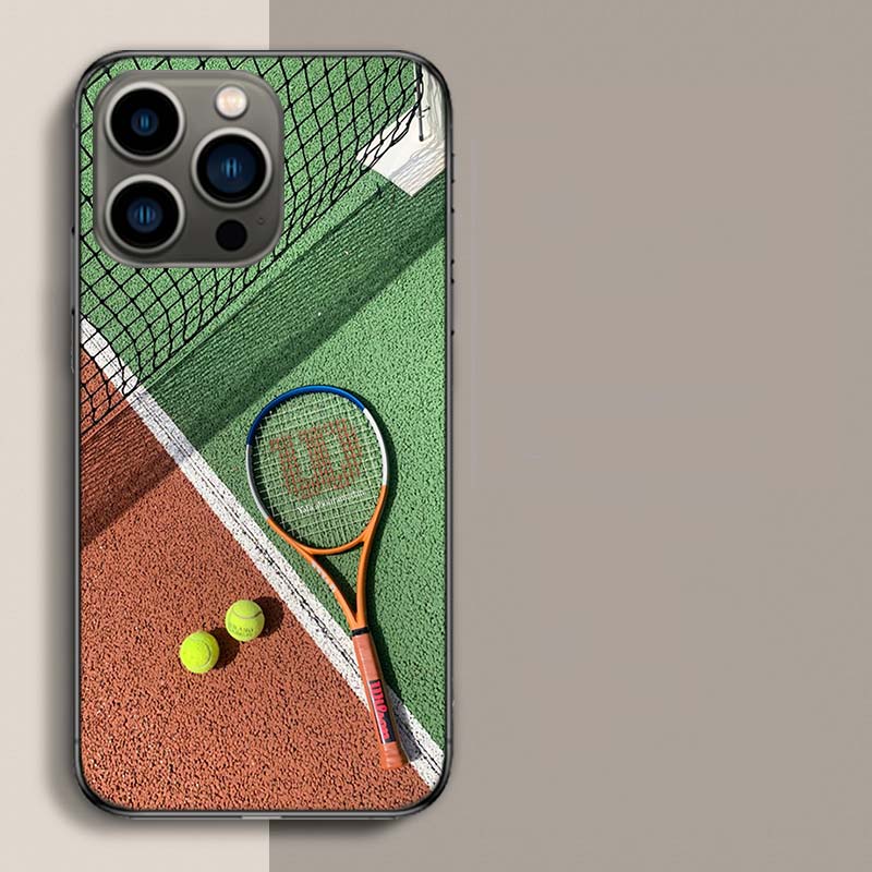 

Tennis sport Phone Case For Apple Iphone 16E 16 17 Pro Max Air 15 Pro 14 Plus 12 13 Mini Cover Cute Fundas Silicone Soft iPhone 17 Air