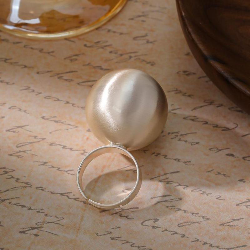 Modische Damen-Bürsten-Hohlkugel-Steckohrringe Leichter Luxus Hohes Temperament Internet-Berühmtheit Ring-Ohrringe