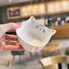 2 Pezzi Mini Ciotole per Salse a Forma di Gatto in Ceramica – Carine Ciotoline da Dessert e per Salse da 90 ml per Cucina o Feste