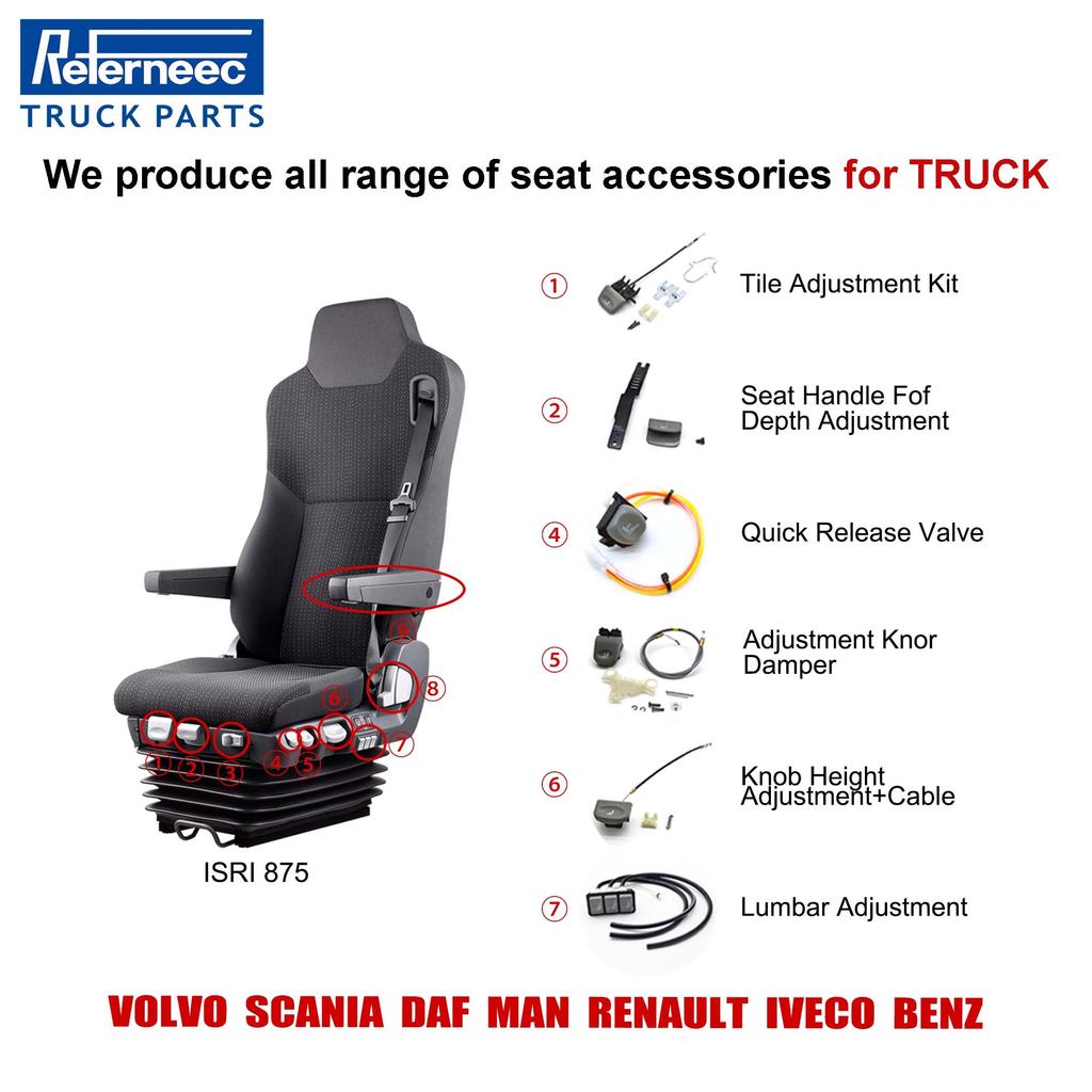 Truck Seat Repair Kits for VOLVO SCANIA IVECO MERCEDES BENZ MAN DAF  for ISRI Seat & GRAMMER Seat Accessories
