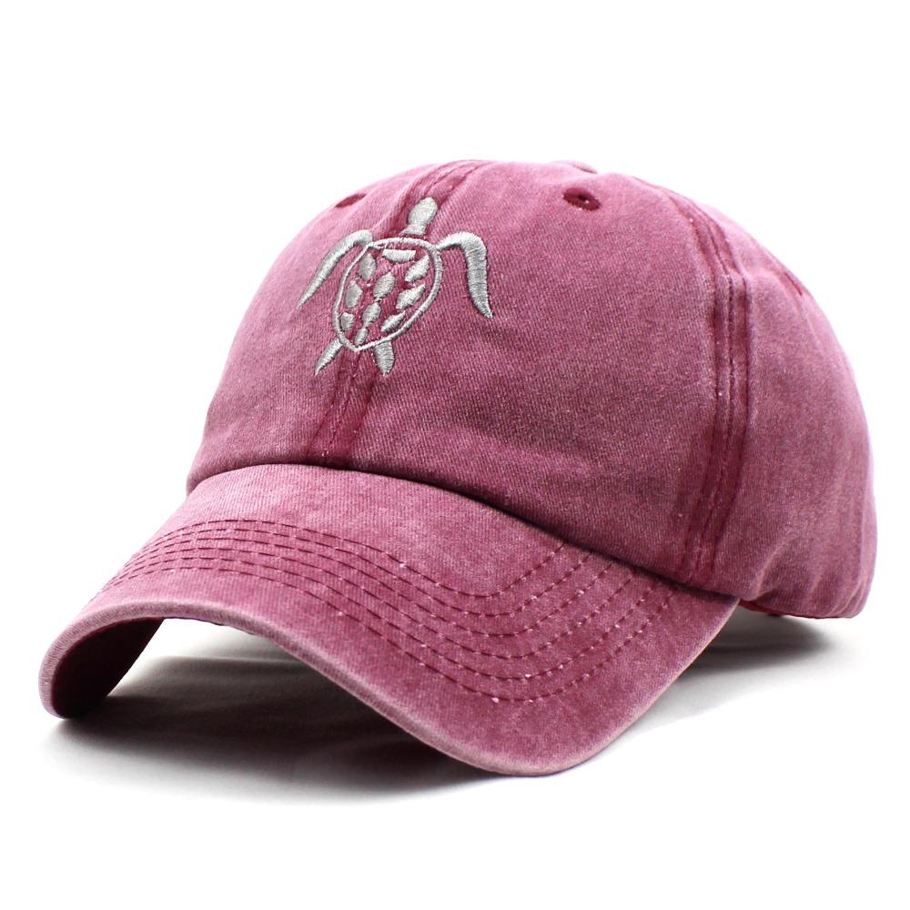 Baumwoll-Schildkröten-Stickerei Baseballkappe Schildkröten-Stickerei Schirmmütze Für den Außenbereich