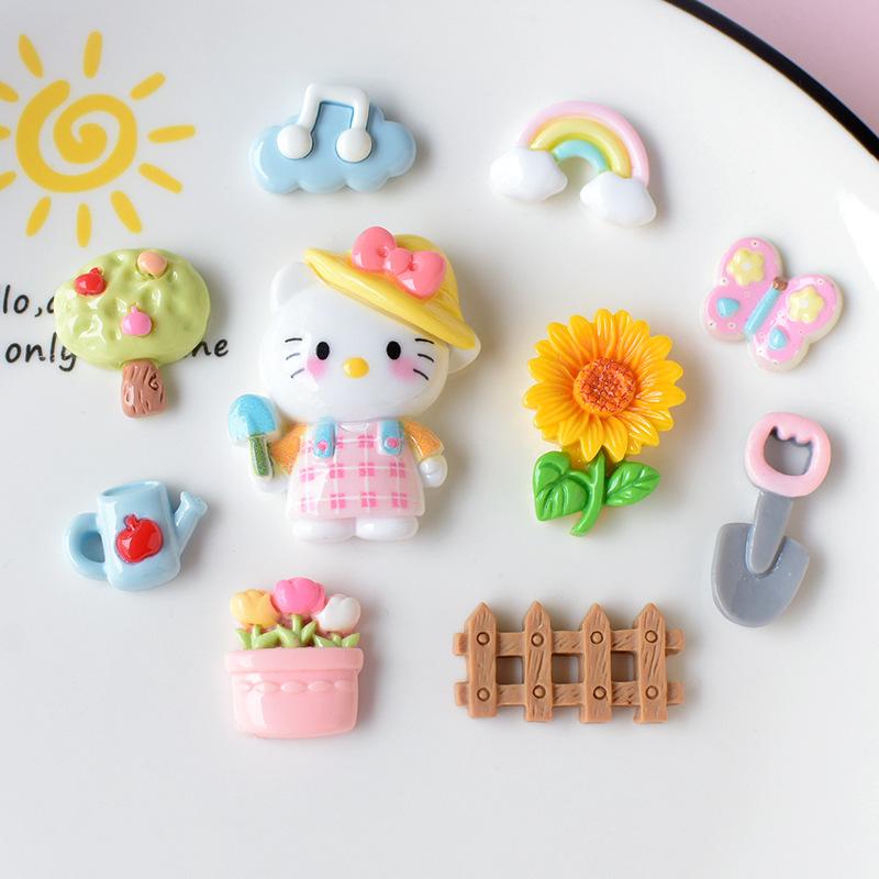 Cute Pajama Bear Star Shoe Charms Set Cartoon Resin Shoe Decoration For Clogs Sandals Kids Girls Diy Accessories A2