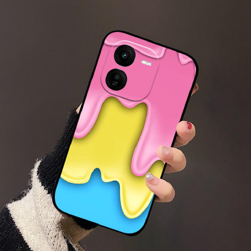 For IQOO Z9x Case Soft Silicone Shockproof Protection Cases Funda For Vivo IQOO Z9x Anti-fall Protection Phone Cover Coque