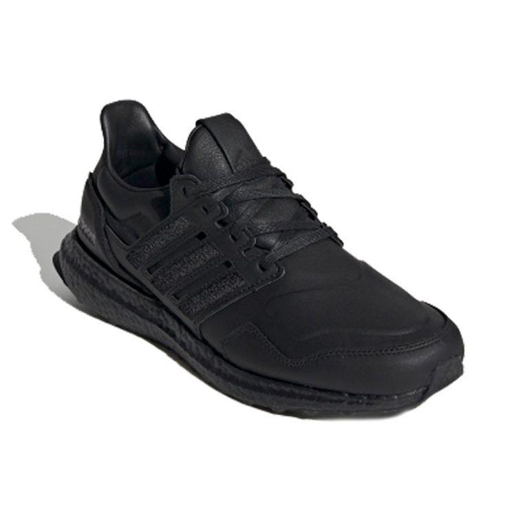 adidas Mens UltraBoost Leather Core Black Unisex Sneakers EF0901