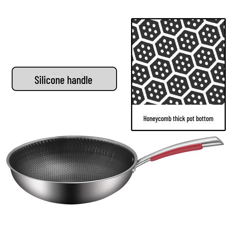 

Сковорода из нержавеющей стали с антипригарным покрытием и композитным дном для домашнего использования 32 cm