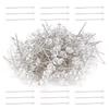 200Pcs Flower Bouquet Pins Brooch Sewing Crystal Head Pearl Needle for Wedding Jewelry Decoration