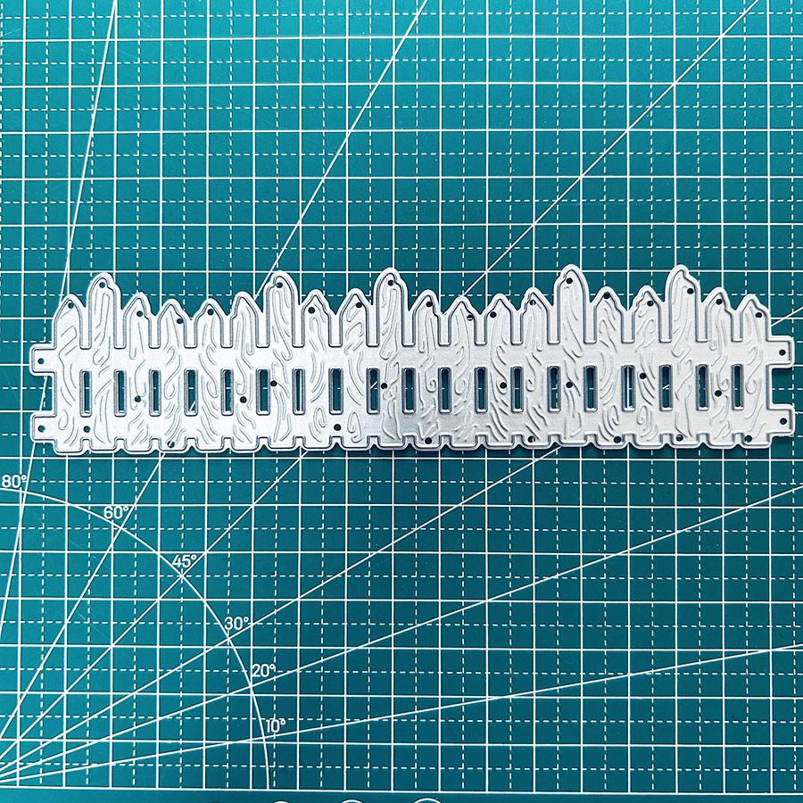 Fence Metal Cutting Dies DIY Scrapbooking Embossing Paper Photo Album Crafts Templates Mould Stencils