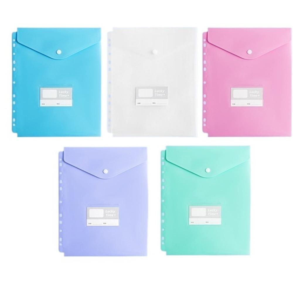 Цветной PP A4 Папка для файлов Большая вместимость 3 отверстия Папка для документов Пылезащитная Водонепроницаемая Папка-регистратор Канцелярские товары для студентов