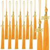 10Pcs Graduation Tassel with Date Mortarboard Tassel Fringe for Graduation Party Decorations Accesorios Graduation Hat Tassel