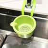1pc Press-Type Draining Basket - Food Scrap Filter Basket, Sink & Faucet Draining Basket, Detachable Kitchen Storage Rack