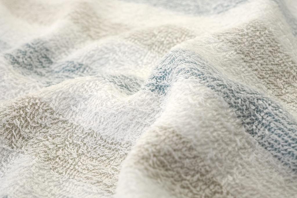 Kosugizen Senshu Towel Bath Towel Senshu Glad Border 2 Colors 1 Piece Each 63 x 120 cm Thin Type 2 Piece Set Easy-drying TK-6020-2